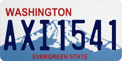 WA license plate AXI1541