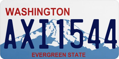 WA license plate AXI1544