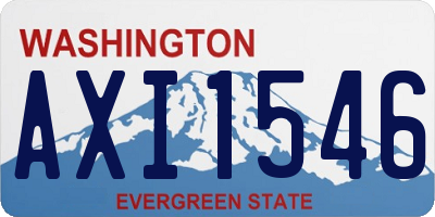 WA license plate AXI1546
