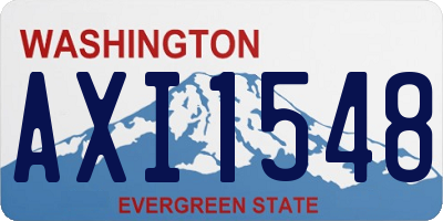 WA license plate AXI1548