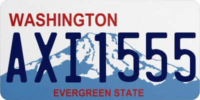 WA license plate AXI1555