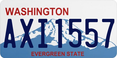 WA license plate AXI1557