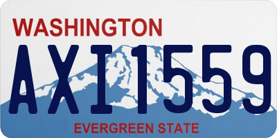 WA license plate AXI1559