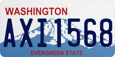 WA license plate AXI1568