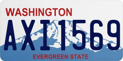 WA license plate AXI1569