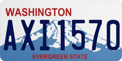 WA license plate AXI1570