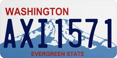 WA license plate AXI1571