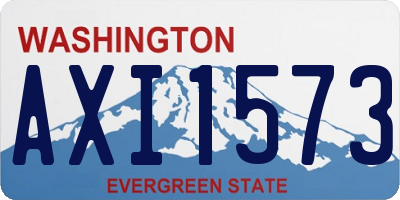 WA license plate AXI1573