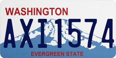 WA license plate AXI1574