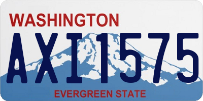 WA license plate AXI1575