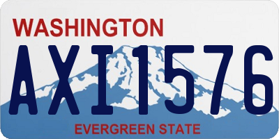 WA license plate AXI1576