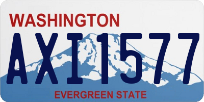 WA license plate AXI1577