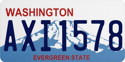 WA license plate AXI1578
