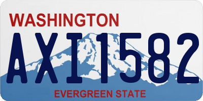 WA license plate AXI1582