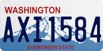 WA license plate AXI1584