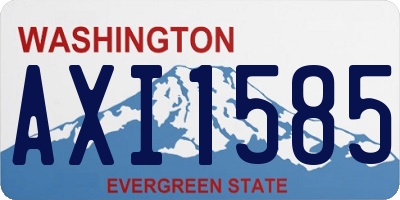 WA license plate AXI1585