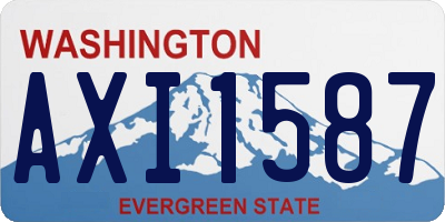 WA license plate AXI1587