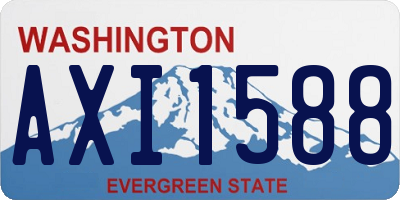 WA license plate AXI1588