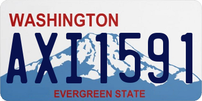 WA license plate AXI1591