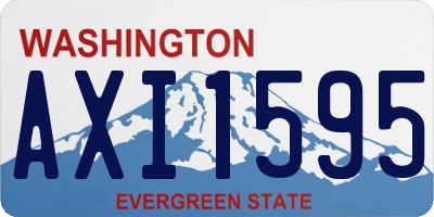 WA license plate AXI1595