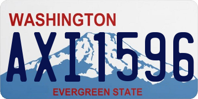 WA license plate AXI1596