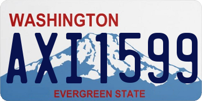 WA license plate AXI1599