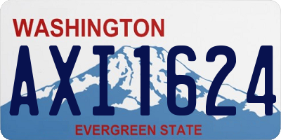 WA license plate AXI1624