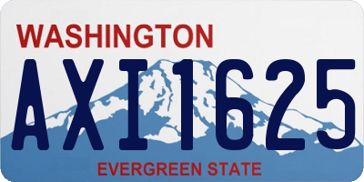 WA license plate AXI1625