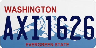 WA license plate AXI1626