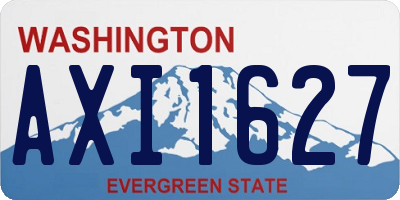 WA license plate AXI1627