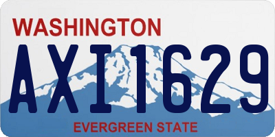 WA license plate AXI1629