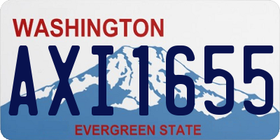 WA license plate AXI1655