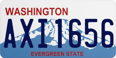 WA license plate AXI1656
