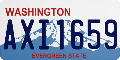 WA license plate AXI1659