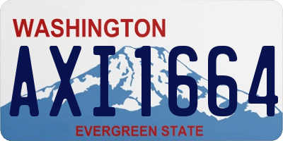 WA license plate AXI1664