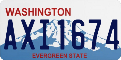 WA license plate AXI1674
