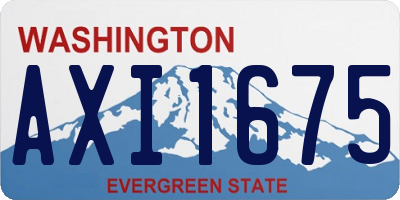 WA license plate AXI1675