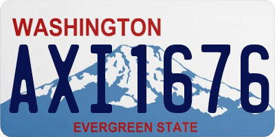 WA license plate AXI1676