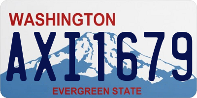 WA license plate AXI1679