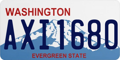 WA license plate AXI1680