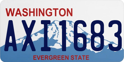 WA license plate AXI1683