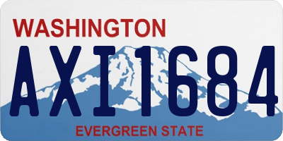 WA license plate AXI1684
