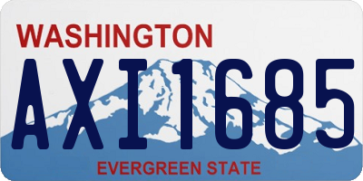 WA license plate AXI1685