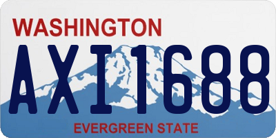 WA license plate AXI1688