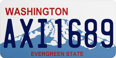 WA license plate AXI1689