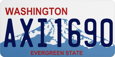 WA license plate AXI1690