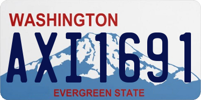 WA license plate AXI1691