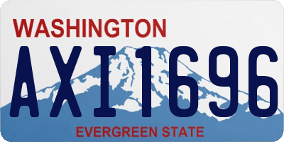 WA license plate AXI1696
