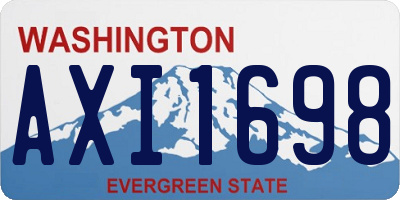 WA license plate AXI1698