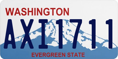 WA license plate AXI1711